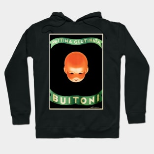 Buitoni Pastina Glutinata Italian Pasta Food Art Deco Advertisement Vintage Hoodie